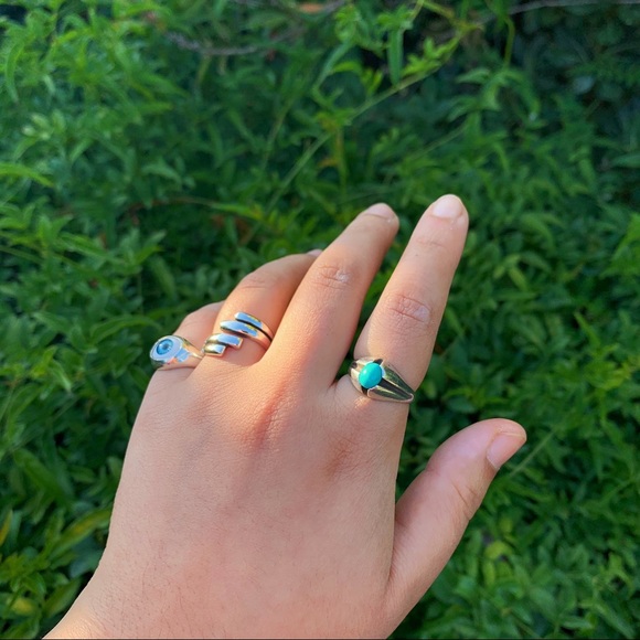 stacked silver ring 💓 - Picture 3 of 9